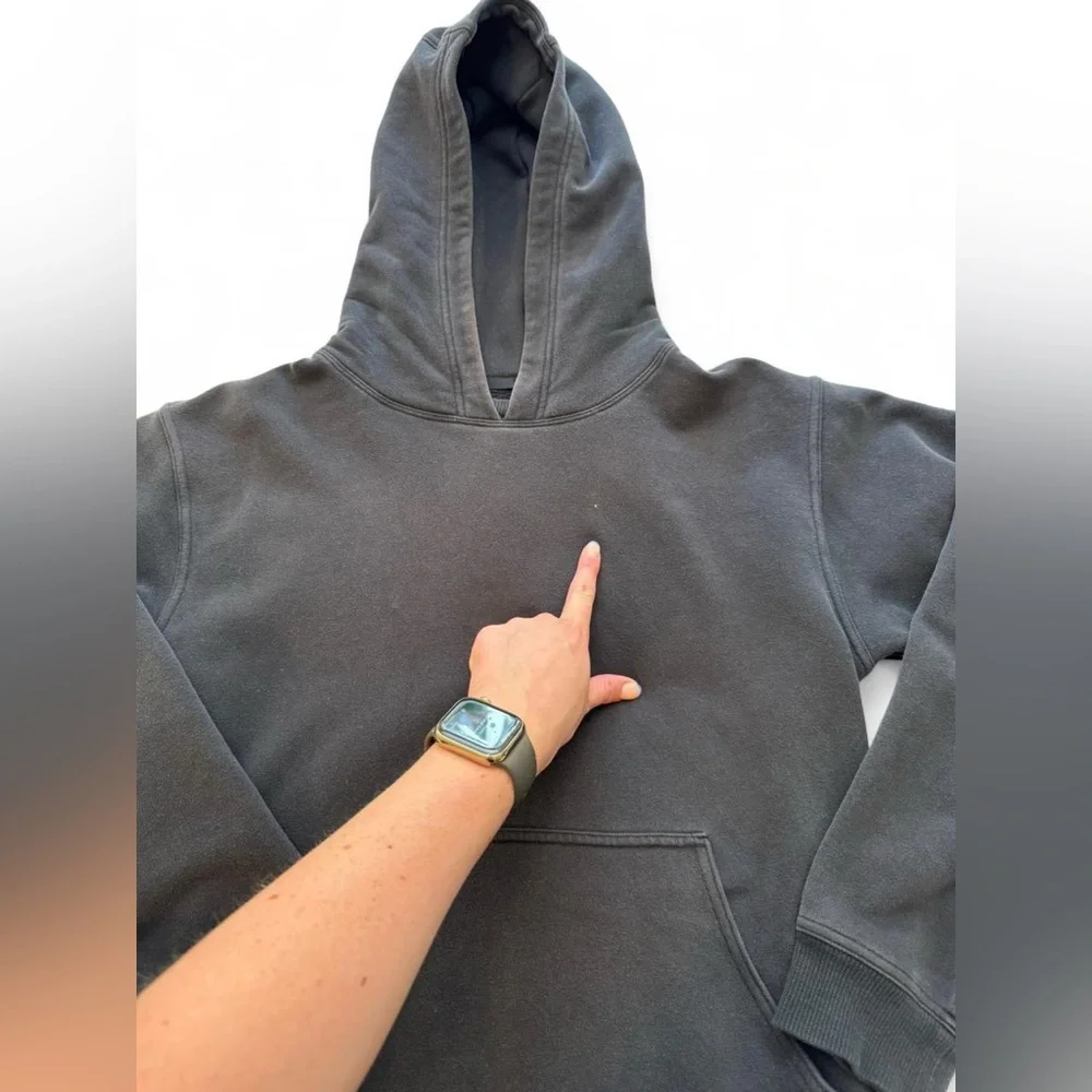 Lululemon All Yours Hoodie in Black/Dark Gray - Size Womens Small